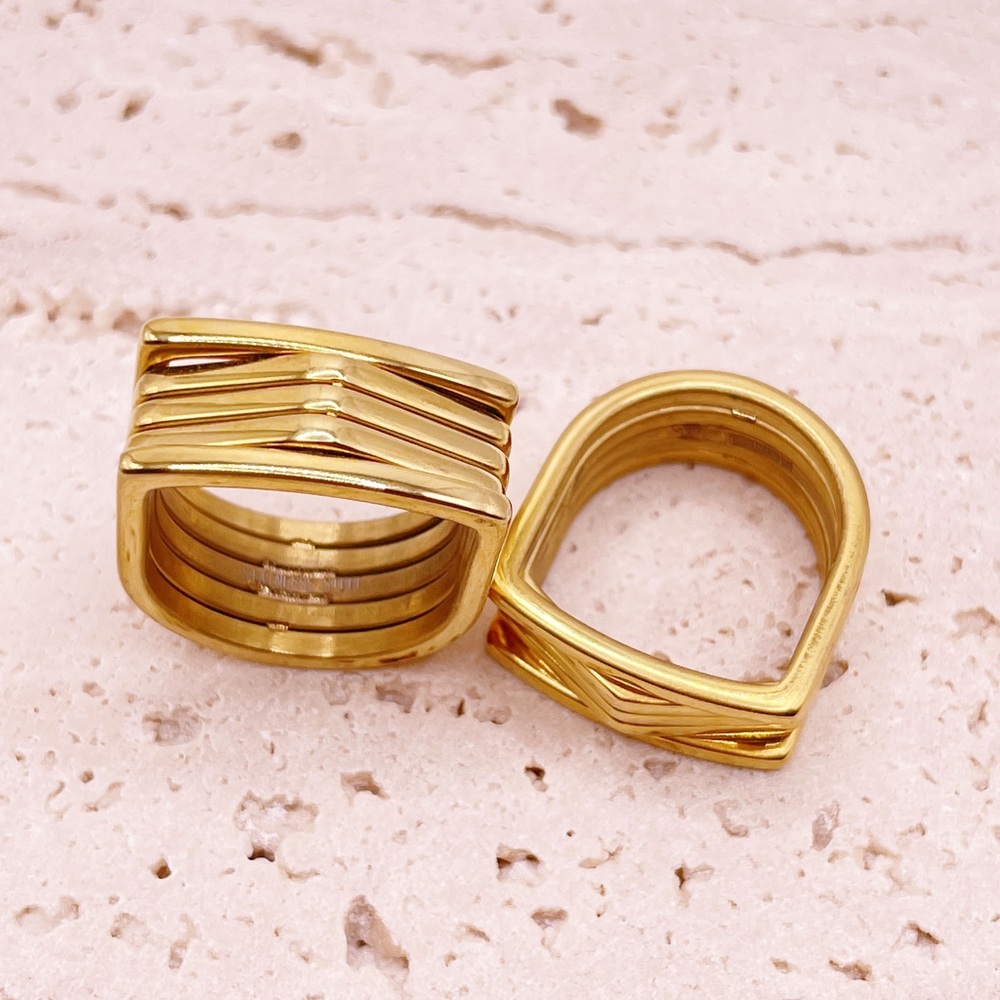Gold Ring Stainless Steel Waterproof